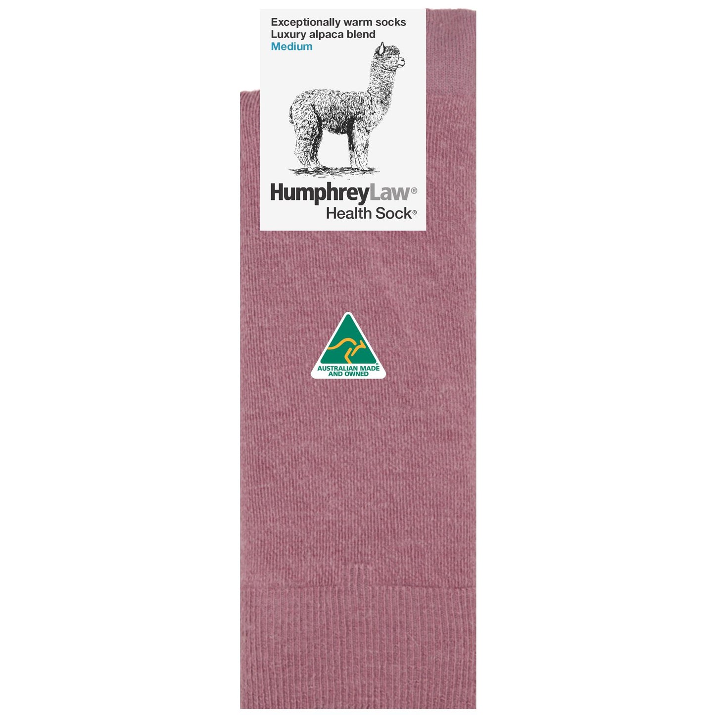 Midweight Baby Alpaca Blend Health Sock - Unisex - Various Colours