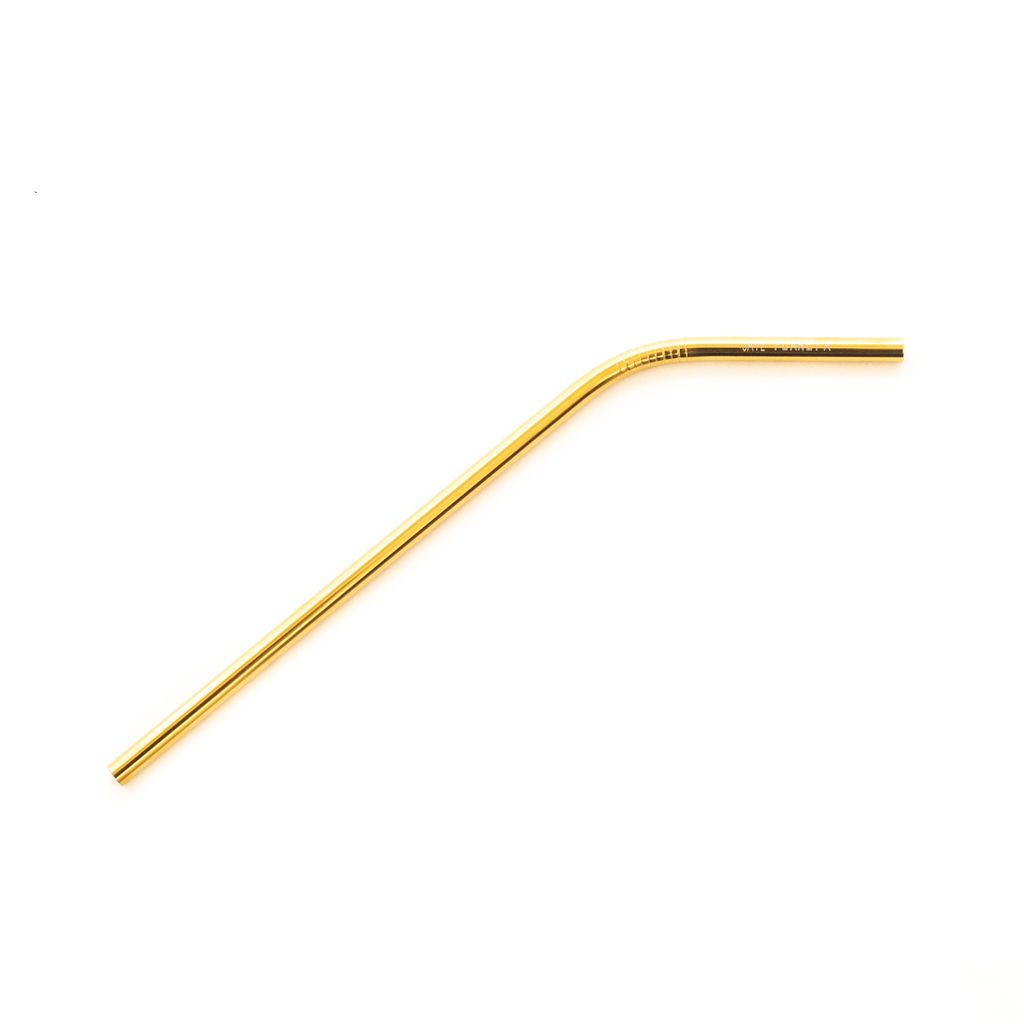 Gold Drinking Straws 4pk