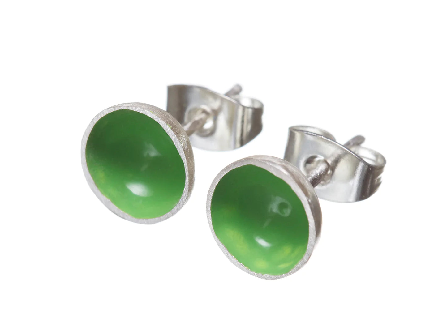 Small Colour Cup Studs - Green