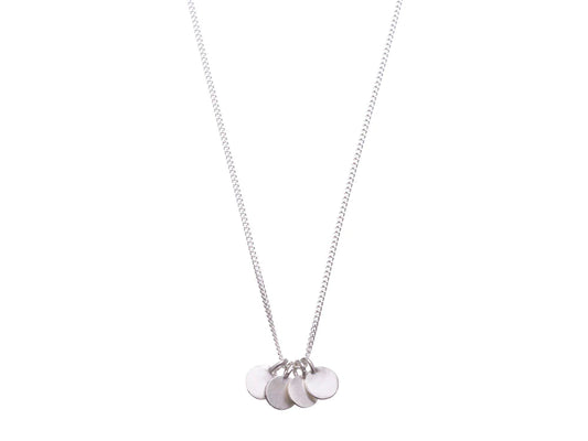 Silver Mini Discs Necklace