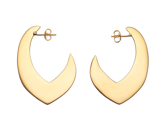 Large Moroccan Studs- Polished Gold