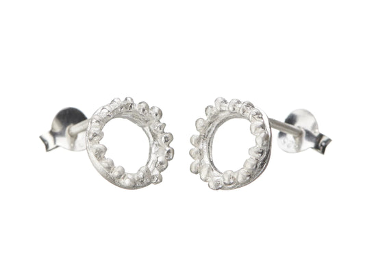 Flora Halo Studs - Silver