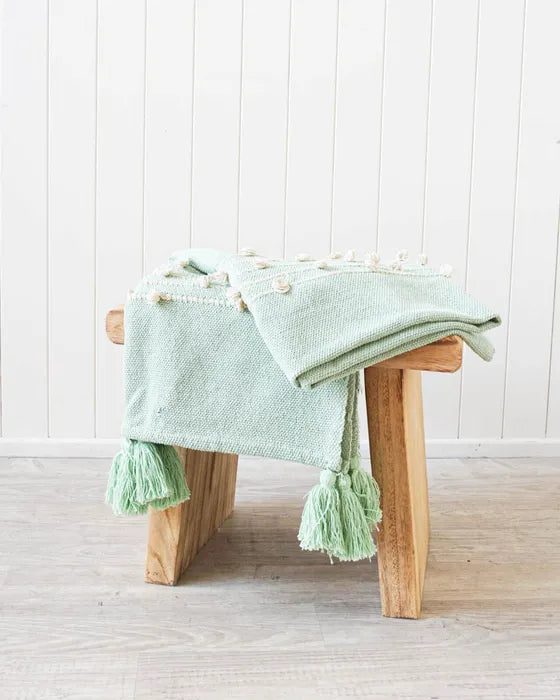 Pulled Tufted Throw - Hiroshi - Sage - 125x150