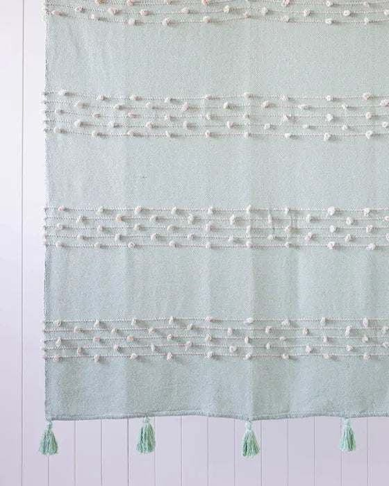 Pulled Tufted Throw - Hiroshi - Sage - 125x150