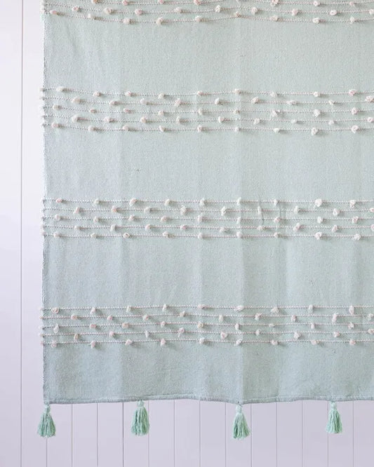 Pulled Tufted Throw - Hiroshi - Sage - 125x150