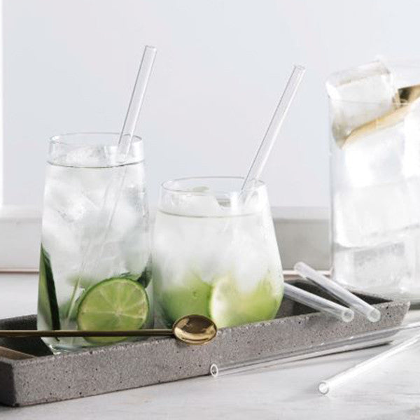 Glass Drinking Straws 4pk