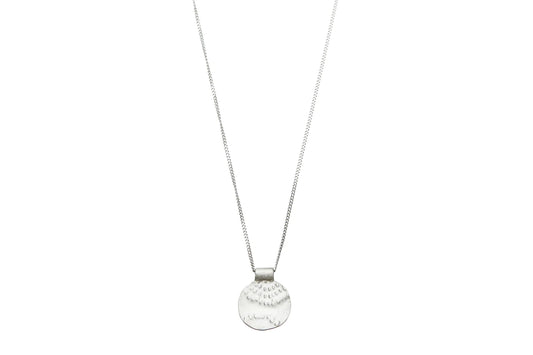 Pharaoh's Mini Sun Dial Necklace 1036 - Silver