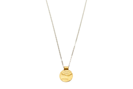 Pharaoh's Mini Sun Dial Necklace - Gold
