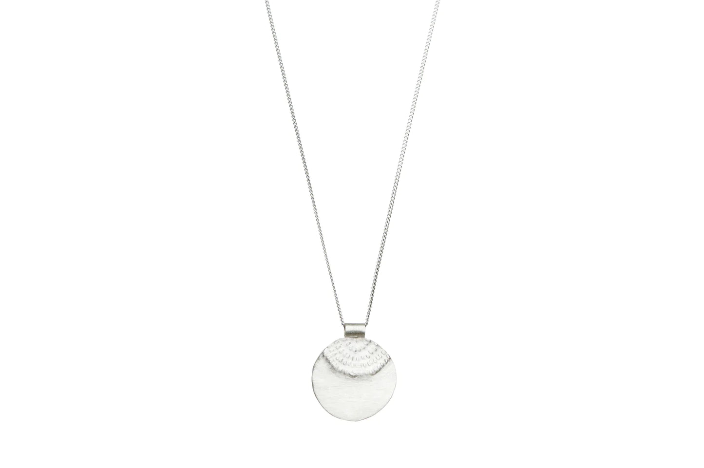 Pharaoh's Sun Dial Necklace - Silver