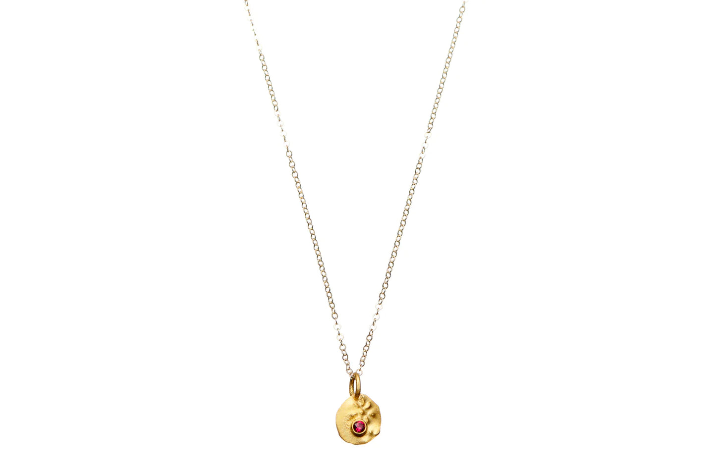 Mini Pharaoh's Ruby Necklace - Gold