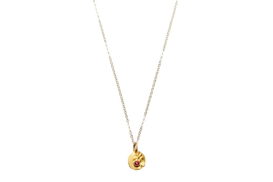 Mini Pharaoh's Ruby Necklace - Gold