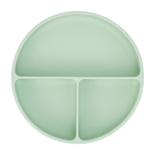 Silicone Suction Divided Plate - Various Colours