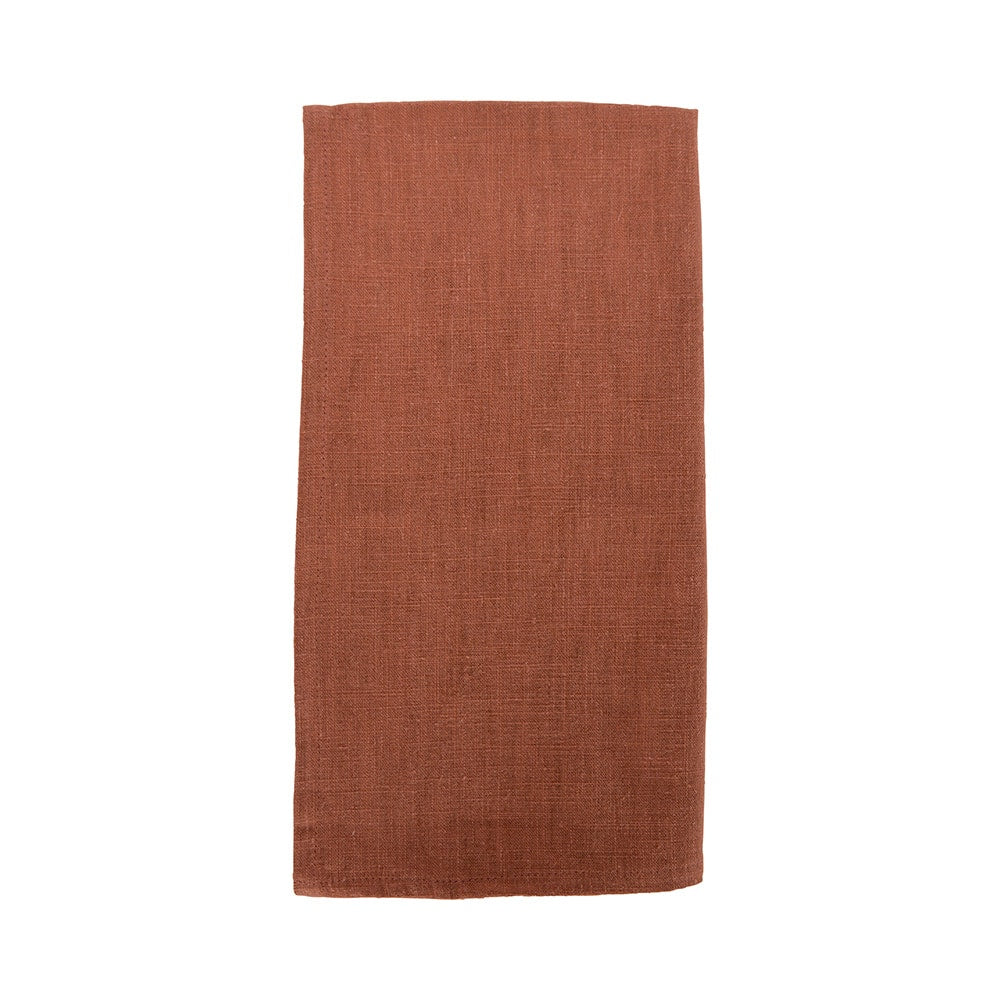 Stonewashed Tea Towel - Terracotta