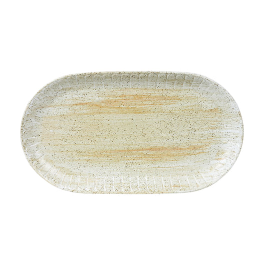 Oval Tray - White Ceylon