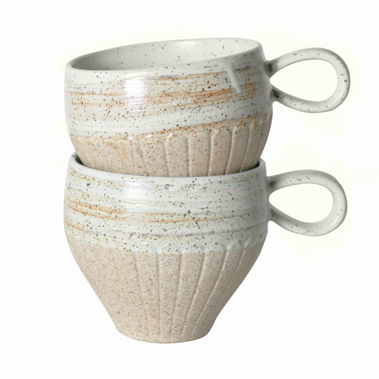 2 Pack - Mugs in White Ceylon