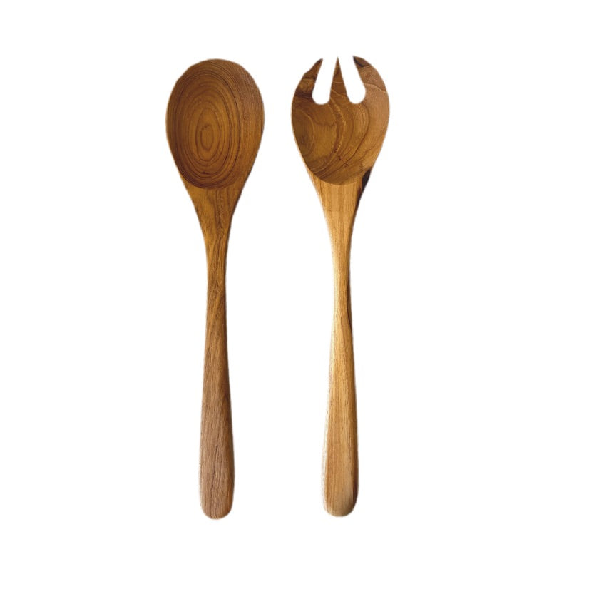 Zahra Teak Salad Servers