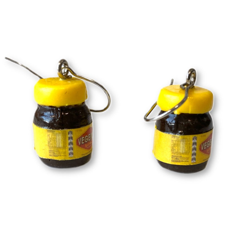 Vegemite Jar Drop Earrings