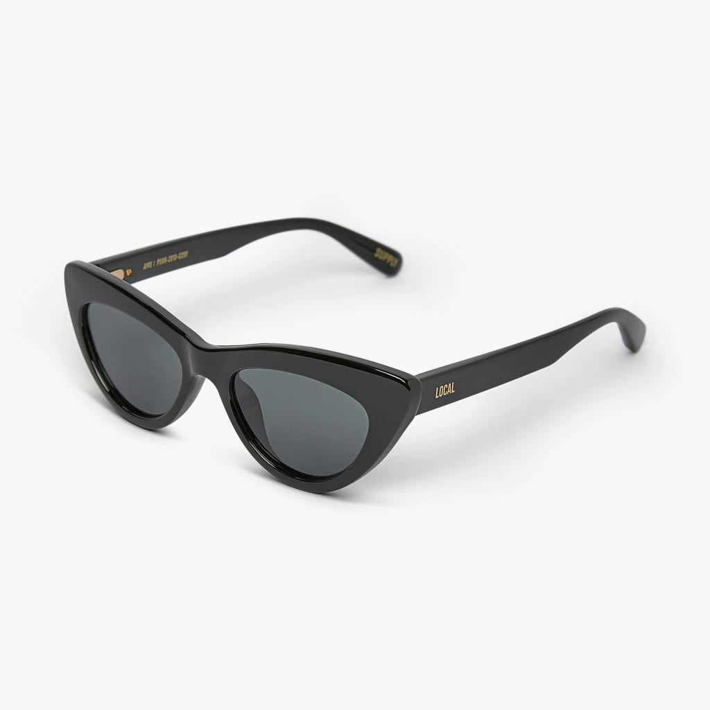 AMS Polarised Sunglasses - Polished Black