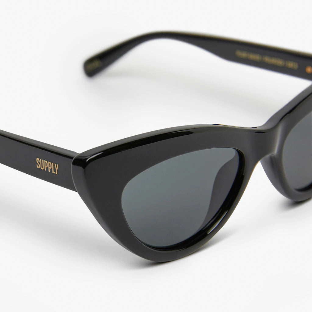 AMS Polarised Sunglasses - Polished Black