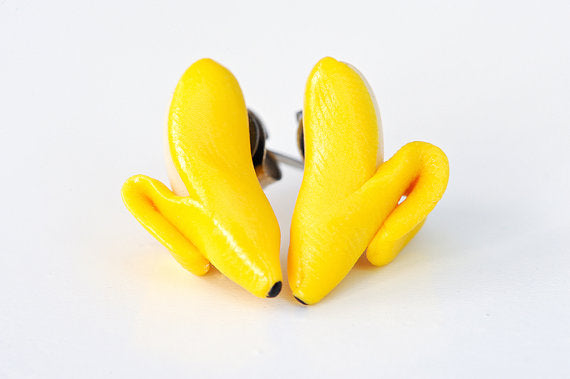 Banana Stud Earrings