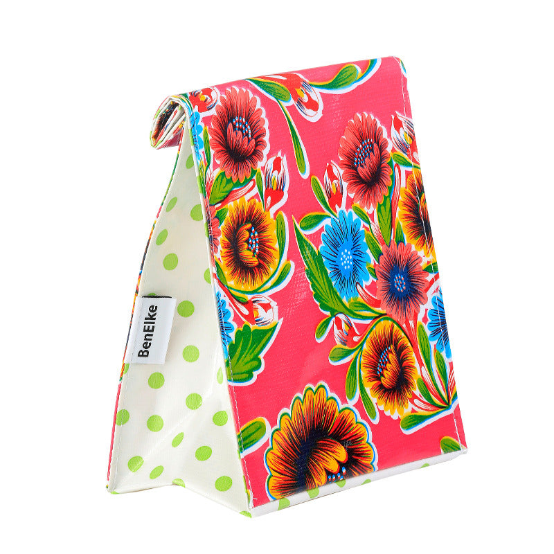 Pink Sweet Flower Lunch Bag