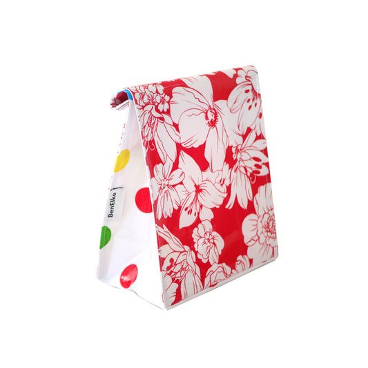 Lunch Bag - Wild Flower Red