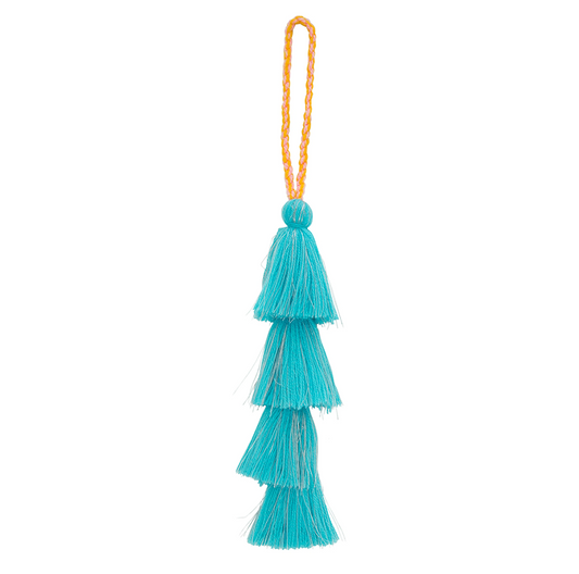 Blue Lurex Tassel