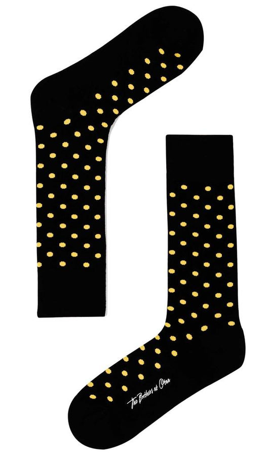 Bond Yellow Polka Dot Socks