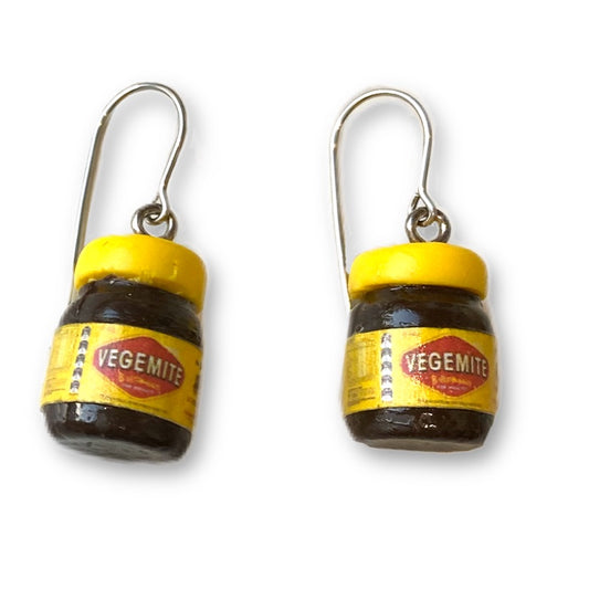 Vegemite Jar Drop Earrings