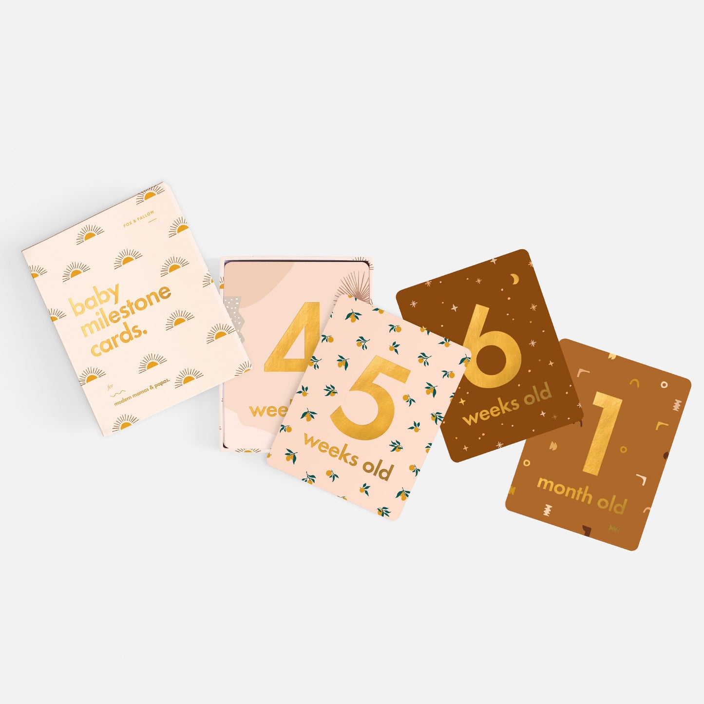 Baby Milestone Cards in Boho