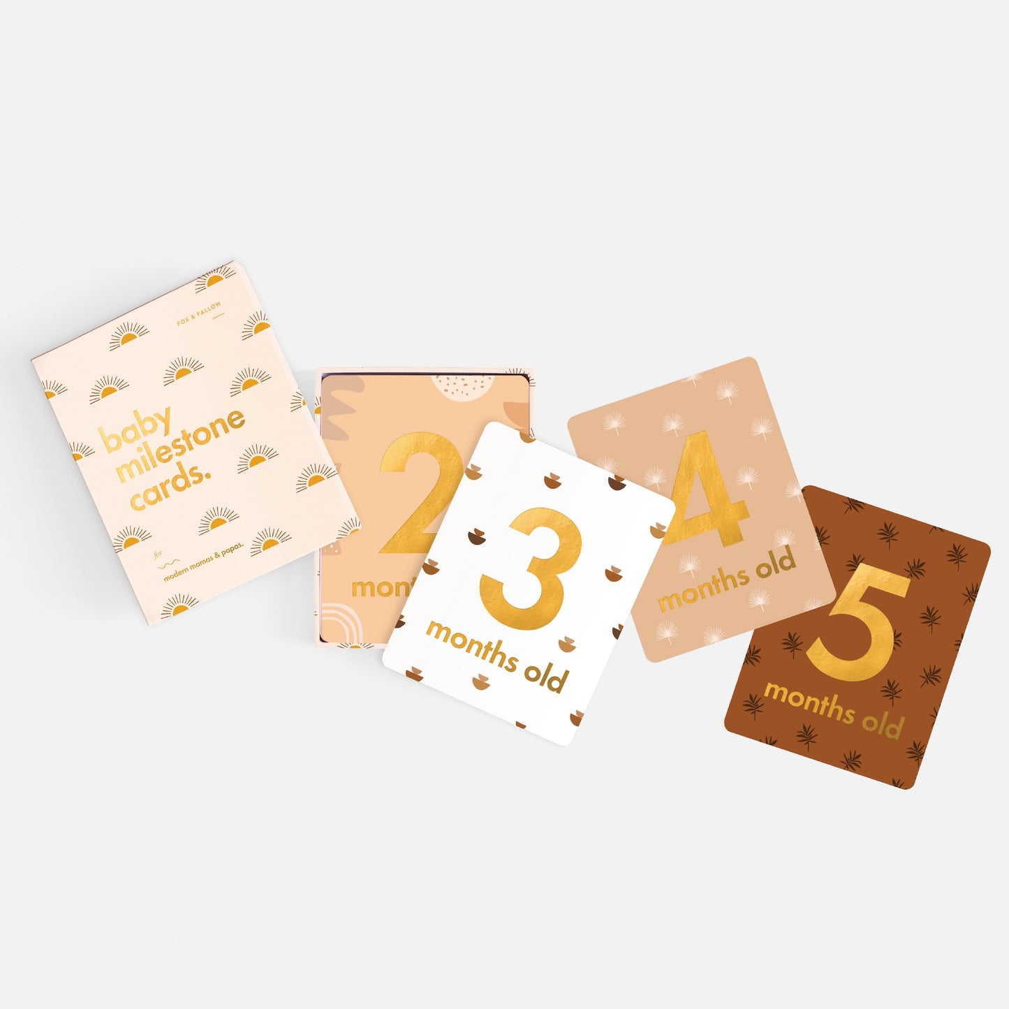 Baby Milestone Cards in Boho