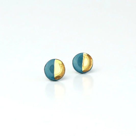 Single colour studs - gold dipped