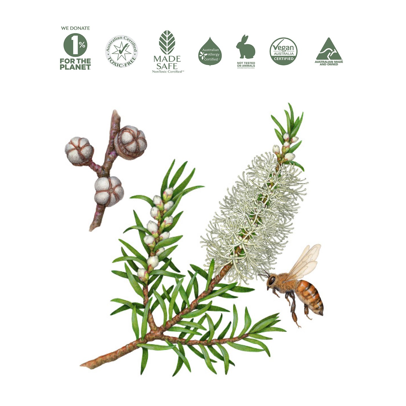 Natural Hand and Surface Spray - Lemon Scented Tea Tree