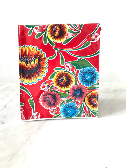 Lunch Bag - Sweet Flower Red