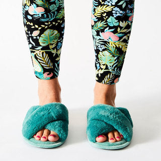 Jade Green Adult Slippers