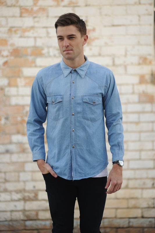 Vintage Denim Shirt -Intermezzo Brand