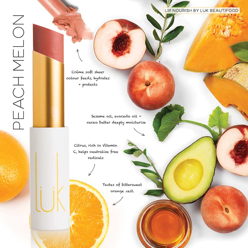 Lip Nourish Natural Lipstick - Peach Melon