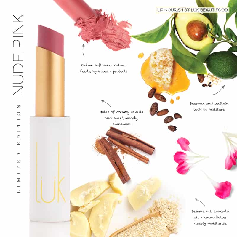 Lip Nourish Natural Lipstick - Nude Pink