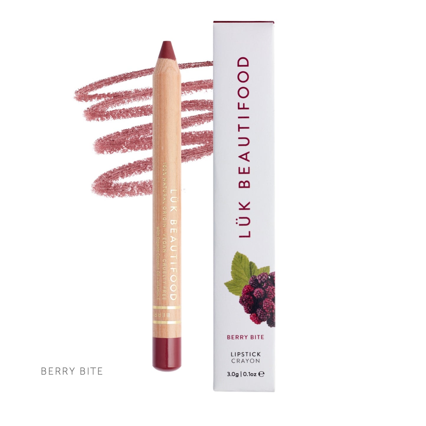 Natural Lipstick Crayon - Berry Bite