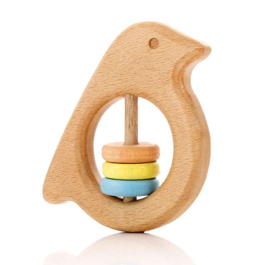 Bird Rattle - Pastel beads