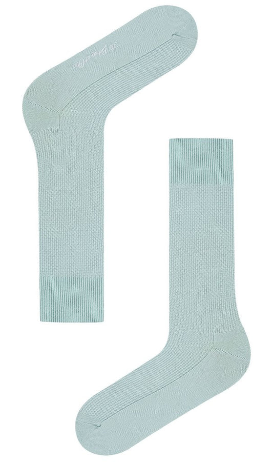 Mint Green Textured Socks