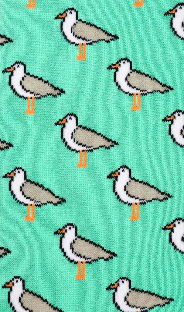 Mint Seagull Socks