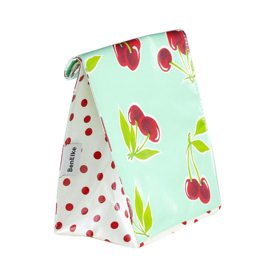 Lunch Bag - Mint Cherries