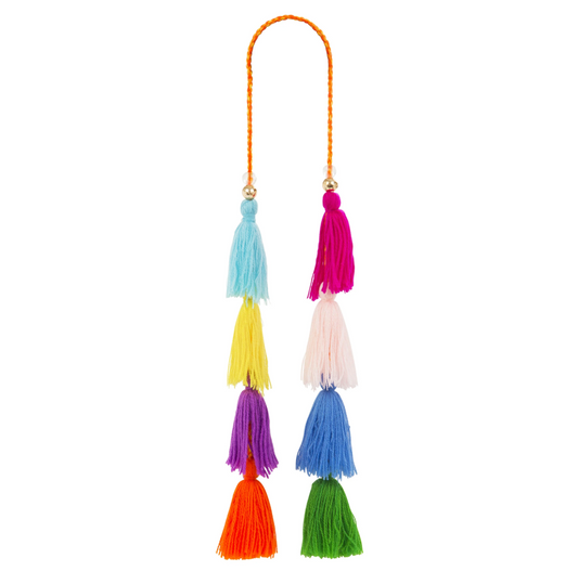 Multicoloured beaded Tassel