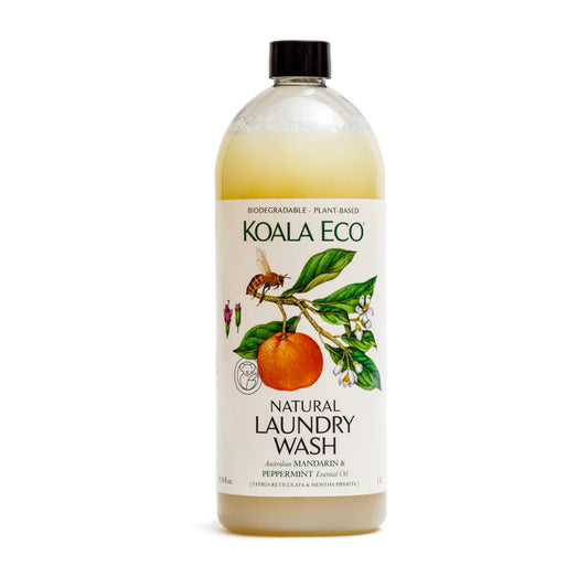 Natural Laundry Wash 1Lt - Mandarin & Peppermint