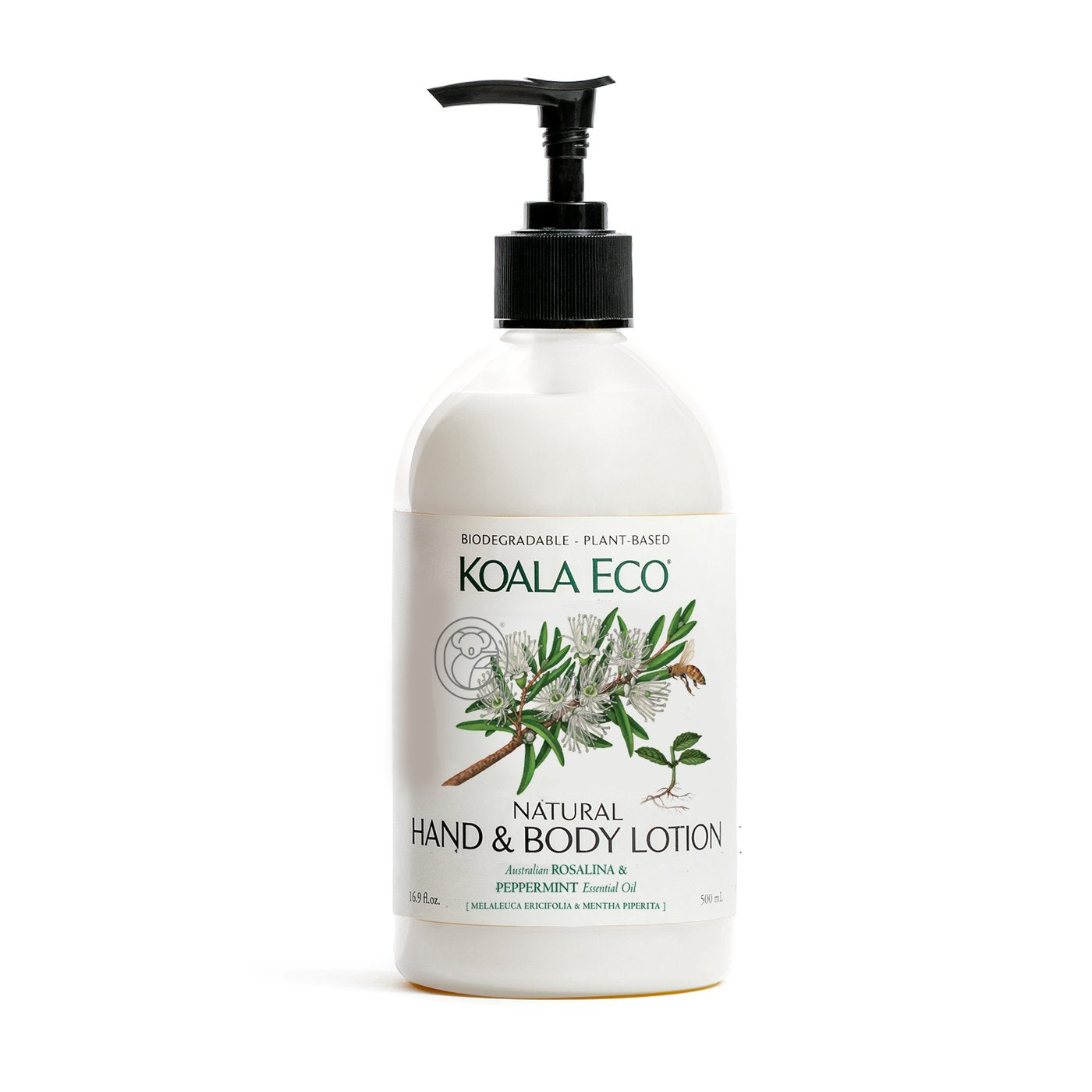 Natural Hand and Body Lotion - Rosalina and Peppermint