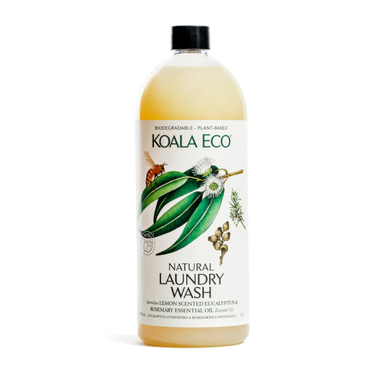 Natural Laundry Wash 1Lt - Lemon Scented Eucalyptus & Rosemary