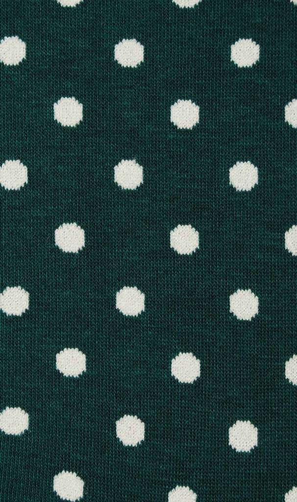Olive Green Polkadot Socks