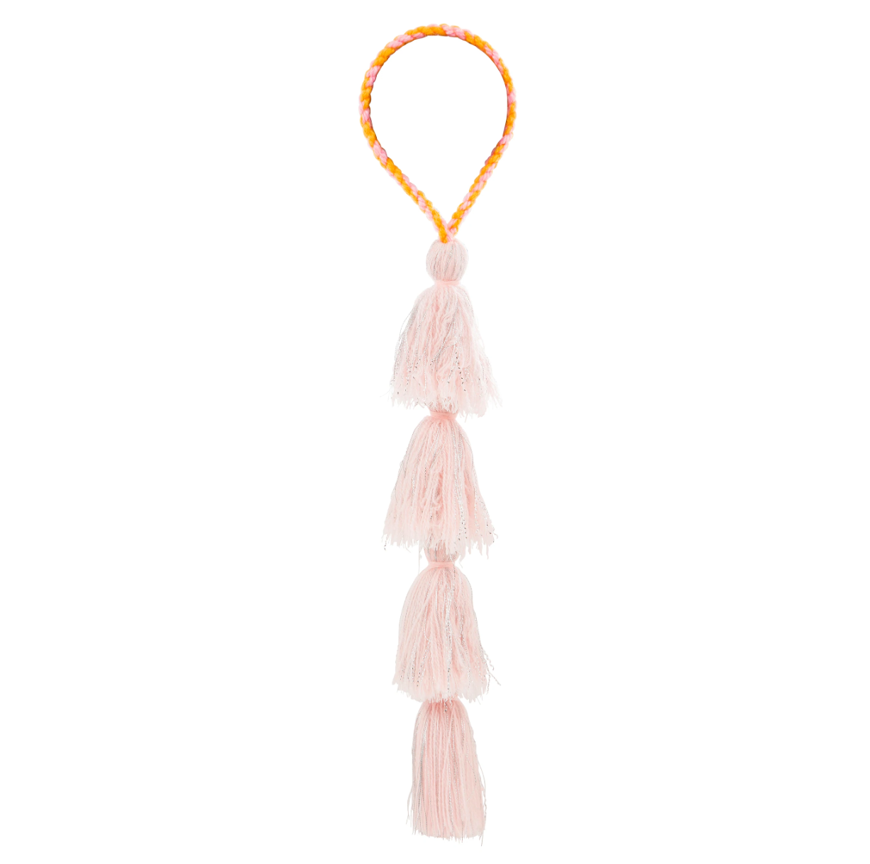 Pale Pink Lurex Tassel