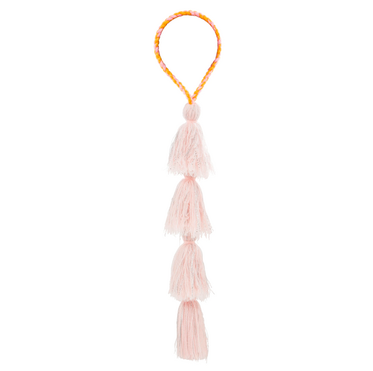 Pale Pink Lurex Tassel